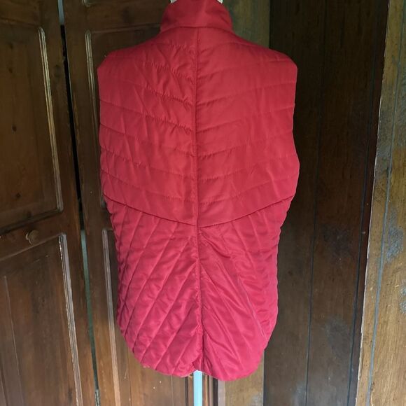 Womens New Directions Red Puffer Vest, XL, Pockets EUC - Picture 5 of 6